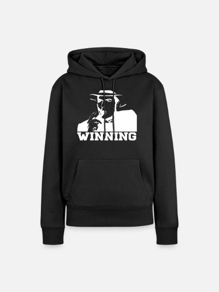 Winning - Frauen Premium Bio Hoodie - Schwarz