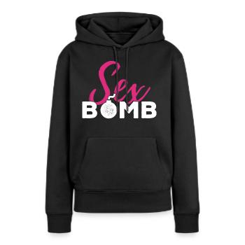 Sexbomb Hot Sexy - Frauen Premium Bio Hoodie - Schwarz - Vorne - Julia (174cm)