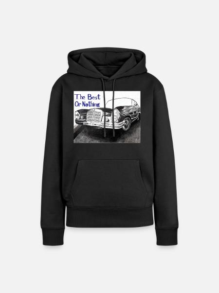 Das Beste oder nichts - Frauen Premium Bio Hoodie - Schwarz