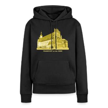 Frankfurt Oder Rathaus Brandenburg Gotik - Frauen Premium Bio Hoodie - Schwarz - Vorne - Julia (174cm)