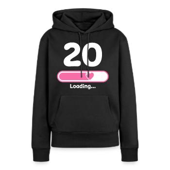 20. Geburtstag Glückwunsch Gratulieren - Frauen Premium Bio Hoodie - Schwarz - Vorne - Julia (174cm)