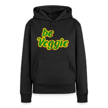 Végétalien, Légumes, Légumes, Fruits, Légumes, Geschennk - Sweat à capuche Premium bio Femme - noir - Devant - Julia (174cm)