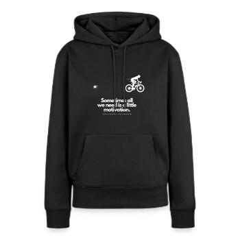 Extra Portion Motivation Fahrradfahrerinnen Spinne - Frauen Premium Bio Hoodie - Schwarz - Vorne - Julia (174cm)
