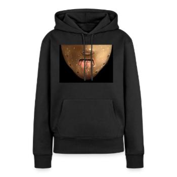 Hannibal - Sweat à capuche Premium bio Femme - noir - Devant - Julia (174cm)
