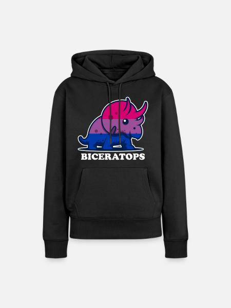 bi pride - Frauen Premium Bio Hoodie - Schwarz