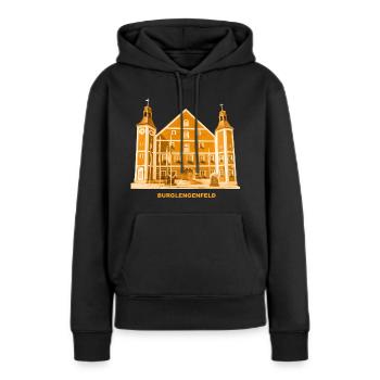 Burglengenfeld, Hôtel de ville, Haut-Palatinat, Schwandorf, Bavière - Sweat à capuche Premium bio Femme - noir - Devant - Julia (174cm)