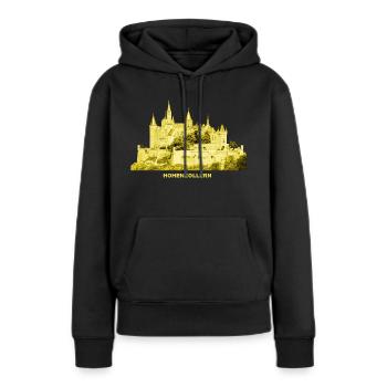 Château de Hohenzollern King Kaiser Bisingen - Sweat à capuche Premium bio Femme - noir - Devant - Julia (174cm)