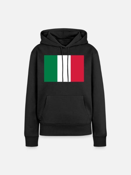 Italien - Frauen Premium Bio Hoodie - Schwarz