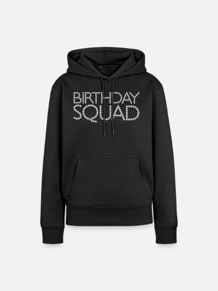 Birthday Squad - Frauen Premium Bio Hoodie - Schwarz