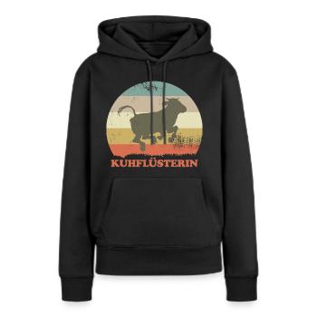 Kuhflüsterin Landwirtin Viehwirtin Bäuerin - Frauen Premium Bio Hoodie - Schwarz - Vorne - Julia (174cm)