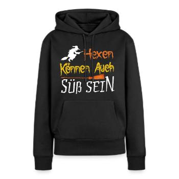 Halloween Kostüm - Alles für dein Spuk Outfit - Frauen Premium Bio Hoodie - Schwarz - Vorne - Julia (174cm)