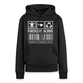 Alimenté au chlore - Sweat à capuche Premium bio Femme - noir - Devant - Julia (174cm)