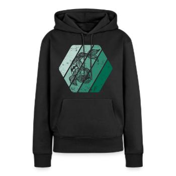 Koi - Frauen Premium Bio Hoodie - Schwarz - Vorne - Julia (174cm)