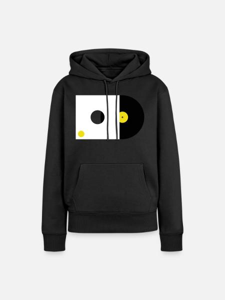 Aufnehmen - Frauen Premium Bio Hoodie - Schwarz