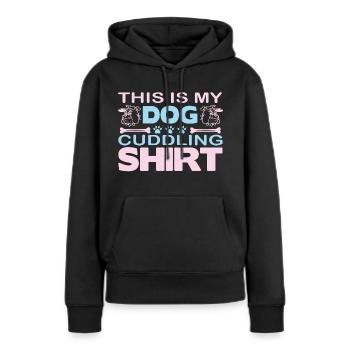 PawPrint Couture - Frauen Premium Bio Hoodie - Schwarz - Vorne - Julia (174cm)