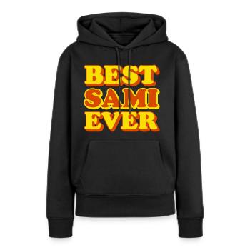 Sami first name, funny gift - Women’s Premium Organic Hoodie - black - Front - Julia (174cm)