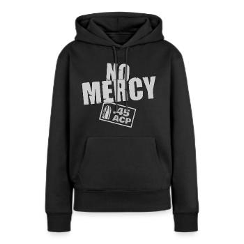 No Mercy 45acp grey - Frauen Premium Bio Hoodie - Schwarz - Vorne - Julia (174cm)
