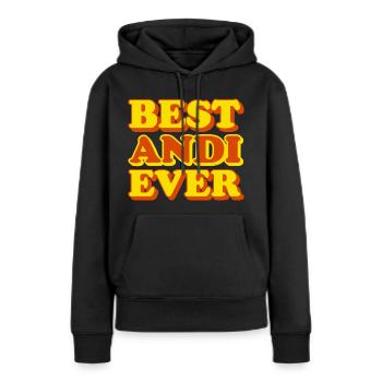 Andi First Name Funny Gift - Women’s Premium Organic Hoodie - black - Front - Julia (174cm)