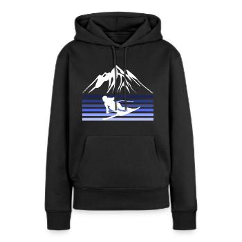 skiing - Women’s Premium Organic Hoodie - black - Front - Julia (174cm)