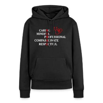 Nurse Doctor Hospital Krankenschwester - Frauen Premium Bio Hoodie - Schwarz - Vorne - Julia (174cm)
