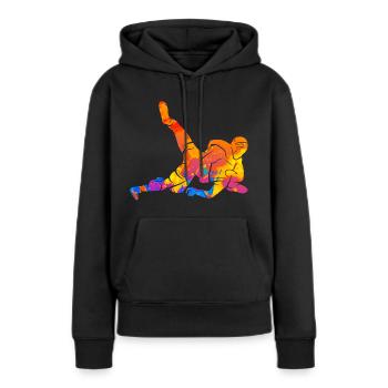 Grappling Wrestling Martial Arts - Women’s Premium Organic Hoodie - black - Front - Julia (174cm)