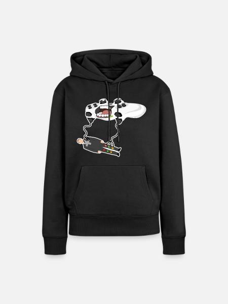 Game On: Verbessere deinen Stil - Frauen Premium Bio Hoodie - Schwarz