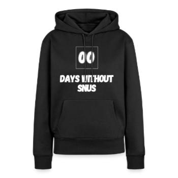 Snus Tobacco Nicotine Swedish Snus - Women’s Premium Organic Hoodie - black - Front - Julia (174cm)