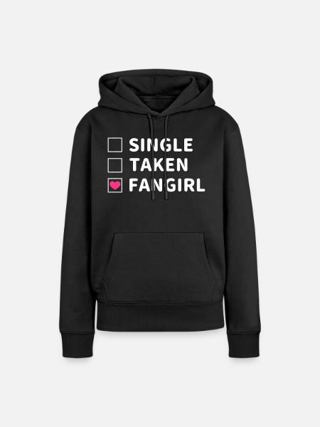fandom fangirl - Frauen Premium Bio Hoodie - Schwarz