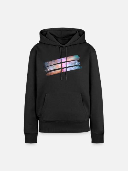 Cosmic Farbe - Frauen Premium Bio Hoodie - Schwarz