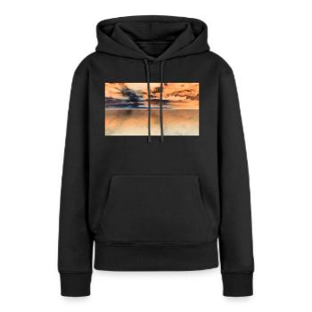 Ciel ciel ciel ciel - Sweat à capuche Premium bio Femme - noir - Devant - Julia (174cm)