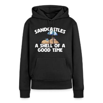 Enfants Kit Château De Sable Équipement De Château De Sable Ensemble Jouets - Sweat à capuche Premium bio Femme - noir - Devant - Julia (174cm)