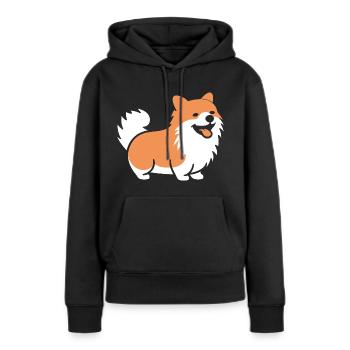 Spitz - Sweat à capuche Premium bio Femme - noir - Devant - Julia (174cm)