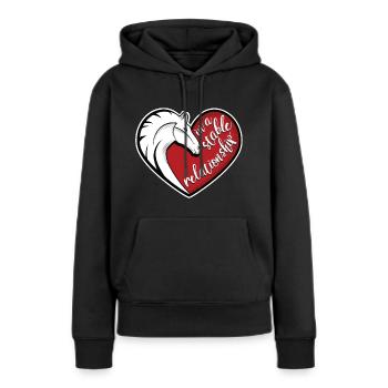 In a stable relationship - Women’s Premium Organic Hoodie - black - Front - Julia (174cm)