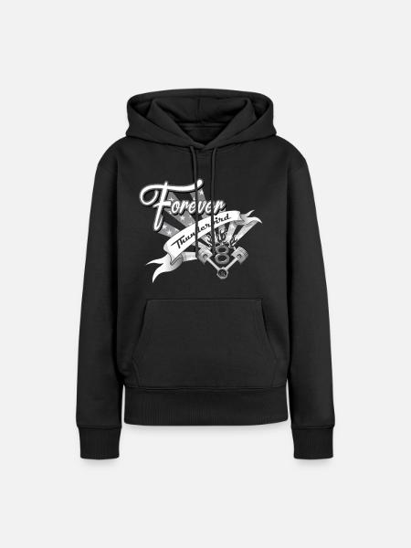 Forever V8 Thunderbird - Sweat à capuche Premium bio Femme - noir