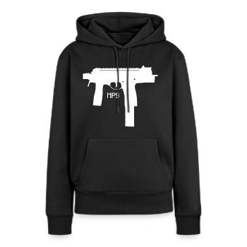 MP9 9mm Maschinenpistole - Waffen und Munition - Frauen Premium Bio Hoodie - Schwarz - Vorne - Julia (174cm)