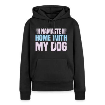 PawPrint Couture - Frauen Premium Bio Hoodie - Schwarz - Vorne - Julia (174cm)
