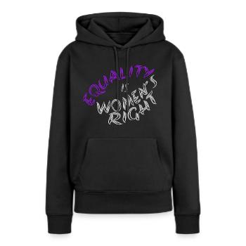 Equality is Women´s Right - Women’s Premium Organic Hoodie - black - Front - Julia (174cm)