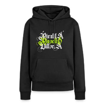Riv3 eSports - Women’s Premium Organic Hoodie - black - Front - Julia (174cm)