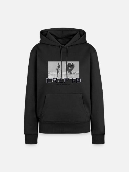 Humanoid - Frauen Premium Bio Hoodie - Schwarz