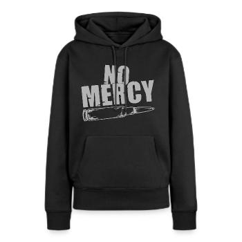 No Mercy Patrone grey - Frauen Premium Bio Hoodie - Schwarz - Vorne - Julia (174cm)