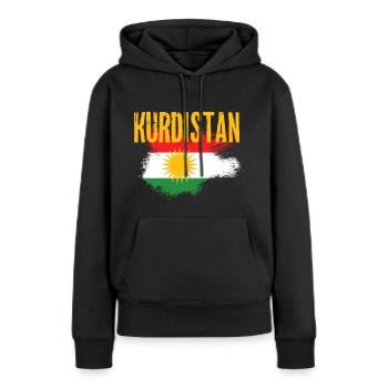 Kurdistan flag - Women’s Premium Organic Hoodie - black - Front - Julia (174cm)