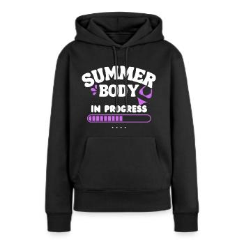 Summer Body T-shirt Funny Woman - Women’s Premium Organic Hoodie - black - Front - Julia (174cm)
