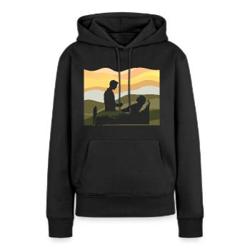 Arzt Medizin Heilung Copy - Frauen Premium Bio Hoodie - Schwarz - Vorne - Julia (174cm)