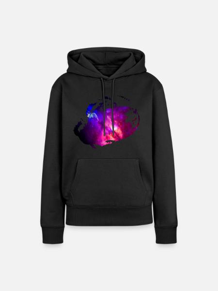 Weltraum All Galaxie Geschenkidee - Frauen Premium Bio Hoodie - Schwarz