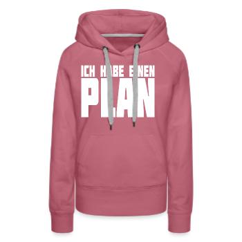 Egon Olsen Coup DDR Ostalgie Dänemark - Frauen Premium Bio Hoodie - Malve - Vorne - Isabella (175cm)