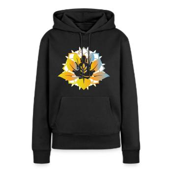Meditation Hindu - Frauen Premium Bio Hoodie - Schwarz - Vorne - Julia (174cm)