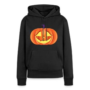 Jack O'Lantern - Halloween - Frauen Premium Bio Hoodie - Schwarz - Vorne - Julia (174cm)