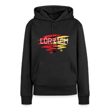 Lörrach Souvenir Lörrach Mitbringsel für Lörracher - Frauen Premium Bio Hoodie - Schwarz - Vorne - Julia (174cm)