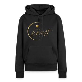 Team Braut - Frauen Premium Bio Hoodie - Schwarz - Vorne - Julia (174cm)