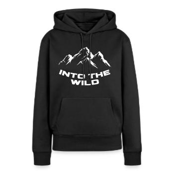 Into the Wild - Women’s Premium Organic Hoodie - black - Front - Julia (174cm)
